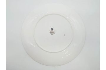 イギリス　WEDGWOOD(ウェッジウッド)　FLORENTINE TURQUOISE(フロレンティーン ターコイズ)　フォーマルで食卓が華やぐプレート3枚&スーププレート3枚セット(グロテスク文様、フルーツ、果物、スープ皿、洋食器、英国)(R-081224)