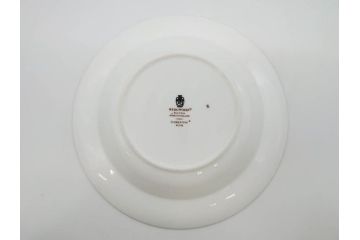 イギリス　WEDGWOOD(ウェッジウッド)　FLORENTINE TURQUOISE(フロレンティーン ターコイズ)　フォーマルで食卓が華やぐプレート3枚&スーププレート3枚セット(グロテスク文様、フルーツ、果物、スープ皿、洋食器、英国)(R-081224)