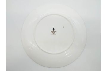 イギリス　WEDGWOOD(ウェッジウッド)　FLORENTINE TURQUOISE(フロレンティーン ターコイズ)　フォーマルで食卓が華やぐプレート3枚&スーププレート3枚セット(グロテスク文様、フルーツ、果物、スープ皿、洋食器、英国)(R-081225)