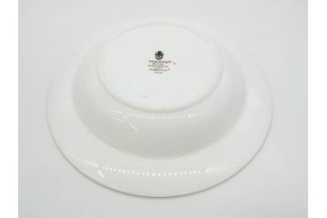 イギリス　WEDGWOOD(ウェッジウッド)　FLORENTINE TURQUOISE(フロレンティーン ターコイズ)　フォーマルで食卓が華やぐプレート3枚&スーププレート3枚セット(グロテスク文様、フルーツ、果物、スープ皿、洋食器、英国)(R-081225)