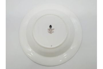 イギリス　WEDGWOOD(ウェッジウッド)　FLORENTINE TURQUOISE(フロレンティーン ターコイズ)　フォーマルで食卓が華やぐプレート3枚&スーププレート3枚セット(グロテスク文様、フルーツ、果物、スープ皿、洋食器、英国)(R-081225)