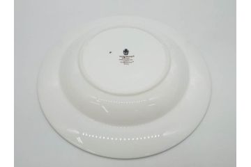 イギリス　WEDGWOOD(ウェッジウッド)　FLORENTINE TURQUOISE(フロレンティーン ターコイズ)　優雅な一時を過ごせるスーププレート6枚セット(グロテスク文様、スープ皿、深皿、洋食器、英国)(R-081226)