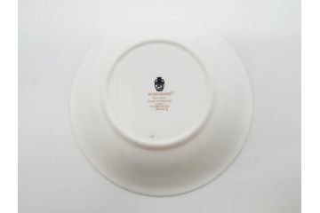 イギリス　WEDGWOOD(ウェッジウッド)　FLORENTINE TURQUOISE(フロレンティーン ターコイズ)　クラシックなデザインの気品あふれるボウル大小6枚セット(グロテスク文様、深皿、サラダボウル、サラダソーサー、洋食器、英国)(R-081227)
