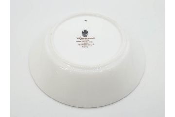 イギリス　WEDGWOOD(ウェッジウッド)　FLORENTINE TURQUOISE(フロレンティーン ターコイズ)　クラシックなデザインの気品あふれるボウル大小6枚セット(グロテスク文様、深皿、サラダボウル、サラダソーサー、洋食器、英国)(R-081227)