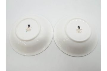 イギリス　WEDGWOOD(ウェッジウッド)　FLORENTINE TURQUOISE(フロレンティーン ターコイズ)　クラシックなデザインの気品あふれるボウル大小10枚セット(グロテスク文様、深皿、サラダボウル、サラダソーサー、洋食器、英国)(R-081228)