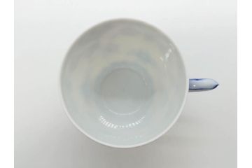 デンマーク　ROYAL COPENHAGEN(ロイヤルコペンハーゲン)　ブルーフルーテッド フルレース カップ&ソーサー/プレイン クリーマー　可憐なデザインに見惚れるC&S・クリーマーセット(コーヒー、デミタス、ミルクポット、ミルクジャー、洋食器、北欧)(R-081229)
