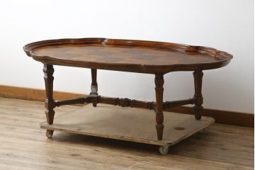 中古　DREXEL HERITAGE(ドレクセルヘリテイジ)　Cameo Classics(キャメオクラシックス)　優雅なひとときを演出するカクテルテーブル(センターテーブル、ローテーブル、リビングテーブル、カフェテーブル)(定価約60万円)(R-081239)