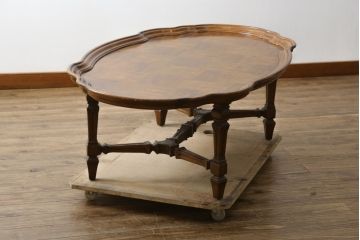 中古　DREXEL HERITAGE(ドレクセルヘリテイジ)　Cameo Classics(キャメオクラシックス)　優雅なひとときを演出するカクテルテーブル(センターテーブル、ローテーブル、リビングテーブル、カフェテーブル)(定価約60万円)(R-081239)