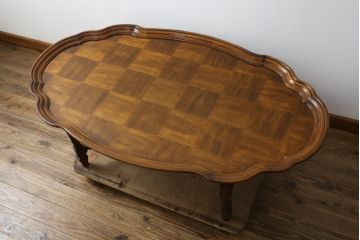 中古　DREXEL HERITAGE(ドレクセルヘリテイジ)　Cameo Classics(キャメオクラシックス)　優雅なひとときを演出するカクテルテーブル(センターテーブル、ローテーブル、リビングテーブル、カフェテーブル)(定価約60万円)(R-081239)