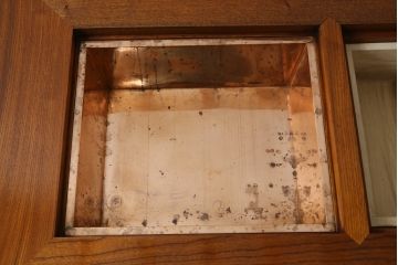 中古　欅(ケヤキ)材　上質な和空間を演出する関西火鉢(囲炉裏、座卓、木製火鉢、長火鉢、ローテーブル)(R-081240)