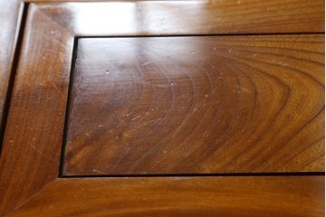中古　欅(ケヤキ)材　上質な和空間を演出する関西火鉢(囲炉裏、座卓、木製火鉢、長火鉢、ローテーブル)(R-081240)