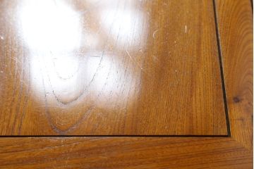 中古　欅(ケヤキ)材　上質な和空間を演出する関西火鉢(囲炉裏、座卓、木製火鉢、長火鉢、ローテーブル)(R-081240)