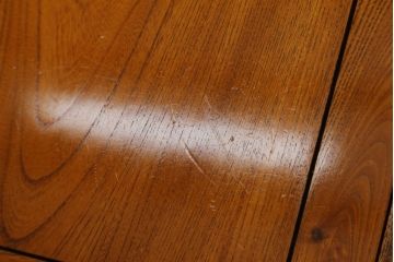 中古　欅(ケヤキ)材　上質な和空間を演出する関西火鉢(囲炉裏、座卓、木製火鉢、長火鉢、ローテーブル)(R-081240)