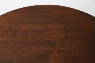 中古　美品　松本民芸家具　シックな佇まいがお洒落なラウンドテーブル(ダイニングテーブル、カフェテーブル、食卓、丸テーブル、2人掛け、4人掛け)(R-081244)