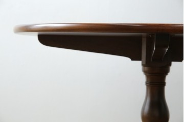 中古　美品　松本民芸家具　シックな佇まいがお洒落なラウンドテーブル(ダイニングテーブル、カフェテーブル、食卓、丸テーブル、2人掛け、4人掛け)(R-081244)