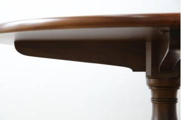 中古　美品　松本民芸家具　シックな佇まいがお洒落なラウンドテーブル(ダイニングテーブル、カフェテーブル、食卓、丸テーブル、2人掛け、4人掛け)(R-081244)