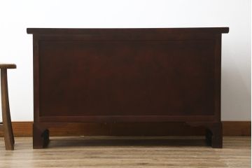 中古　美品　真鍮(しんちゅう)金具　韓国工芸家具　モリジャン　異国情緒の雰囲気漂うオリエンタルなサイドボード(収納棚、戸棚、引き出し)(R-081250)