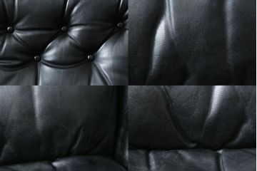 北欧ビンテージ　美品　ノルウェー　バットネ(Vatne)　スペシャル　オットマン付きは珍しい!くつろぎ感が抜群のファルコンチェアとオットマンセット(ラウンジチェア、アームレスチェア、フットスツール、椅子、イス、ヴィンテージ)(R-081252)