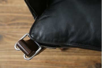 北欧ビンテージ　美品　ノルウェー　バットネ(Vatne)　スペシャル　オットマン付きは珍しい!くつろぎ感が抜群のファルコンチェアとオットマンセット(ラウンジチェア、アームレスチェア、フットスツール、椅子、イス、ヴィンテージ)(R-081252)