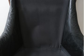 北欧ビンテージ　美品　ノルウェー　バットネ(Vatne)　スペシャル　オットマン付きは珍しい!くつろぎ感が抜群のファルコンチェアとオットマンセット(ラウンジチェア、アームレスチェア、フットスツール、椅子、イス、ヴィンテージ)(R-081252)