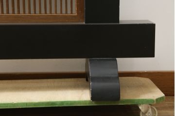 和製ビンテージ　美品!!　大迫力!!　秀峰作　緻密な龍と牡丹(ボタン)の彫刻が目を惹く衝立て(パーテーション、衝い立て、つい立て、間仕切り、ヴィンテージ)(製作費約200万円)(R-081254)