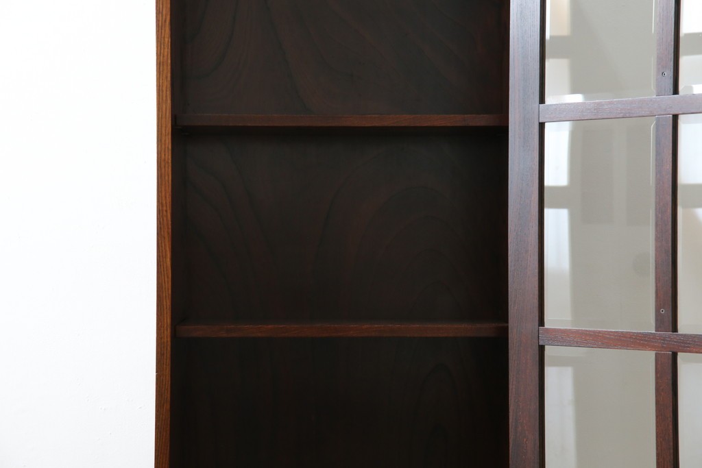 中古　美品　希少サイズ　岩谷堂箪笥　力強い木目と重厚感のある金具が目を惹くキャビネット　(R-081259)