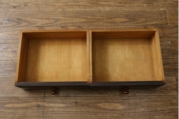 和製ビンテージ　松本民芸家具　#58型　お洒落な扉のデザインが印象的な食器棚(カップボード、戸棚、収納棚、キャビネット、本箱、ヴィンテージ)(定価約55万円)(R-081269)