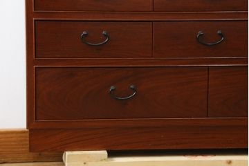 和製ビンテージ　高級品!!　総花梨(カリン)材　内部桐材　収納力抜群な引き出し38杯の小物箪笥(チェスト、収納箪笥、引き出し、ヴィンテージ)(R-081270)