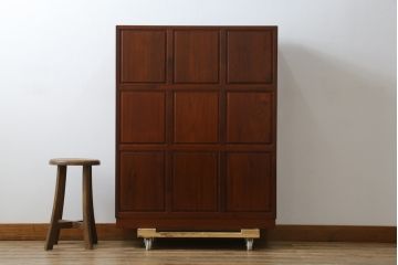 和製ビンテージ　高級品!!　総花梨(カリン)材　内部桐材　収納力抜群な引き出し38杯の小物箪笥(チェスト、収納箪笥、引き出し、ヴィンテージ)(R-081270)