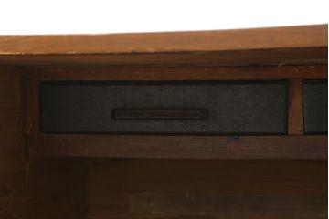 韓国アンティーク　希少な特大サイズ!!　松材　杉材　欅(ケヤキ)材　様々な形の金具が使われたユーモアたっぷりなバンダチ(バンダジ、半閉櫃、李朝家具、李朝タンス、収納箪笥)(R-081271)