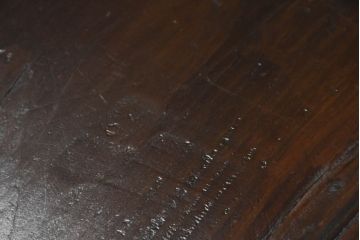 韓国アンティーク　希少な特大サイズ!!　松材　杉材　欅(ケヤキ)材　様々な形の金具が使われたユーモアたっぷりなバンダチ(バンダジ、半閉櫃、李朝家具、李朝タンス、収納箪笥)(R-081271)