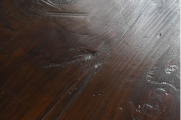 韓国アンティーク　希少な特大サイズ!!　松材　杉材　欅(ケヤキ)材　様々な形の金具が使われたユーモアたっぷりなバンダチ(バンダジ、半閉櫃、李朝家具、李朝タンス、収納箪笥)(R-081271)