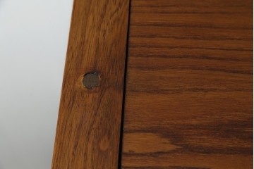 中古　美品　最高級　総欅(ケヤキ)材　無垢　四枚引き戸　水屋箪笥下段　上質な和の空間を演出するサイドボード　(R-081275)
