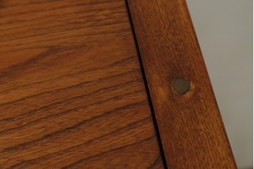 中古　美品　最高級　総欅(ケヤキ)材　無垢　四枚引き戸　水屋箪笥下段　上質な和の空間を演出するサイドボード　(R-081275)