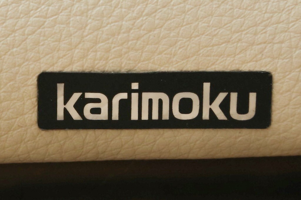 中古　美品!!　カリモク家具(karimoku)　ZU42モデル　贅沢なくつろぎのひとときにおすすめの肘掛椅子ロング　定価約23万円　(R-081277)