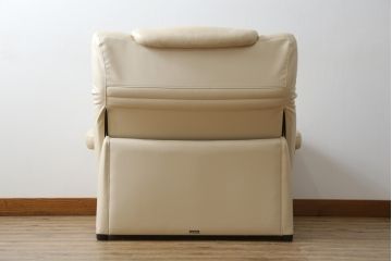 中古　美品!!　カリモク家具(karimoku)　ZU42モデル　贅沢なくつろぎのひとときにおすすめの肘掛椅子ロング(リクライニングソファ、1Pソファ、1人掛けソファ、一人掛けソファ、アームチェア、パーソナルチェア)(定価約23万円(R-081278)