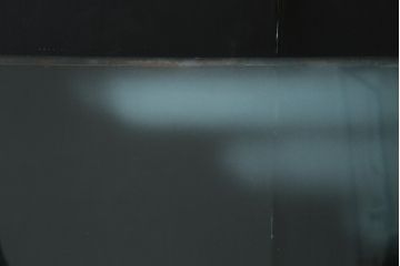 中古　建具　特大!!　職人手作り　草木・花と女性を描いた幻想的な特注品ガラスアート1枚(ガラス絵彫り、明り取り、明かり取り、窓ガラス)(製作費約400万円)(R-081284)