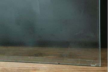 中古　建具　特大!!　職人手作り　草木・花と女性を描いた幻想的な特注品ガラスアート1枚(ガラス絵彫り、明り取り、明かり取り、窓ガラス)(製作費約400万円)(R-081284)