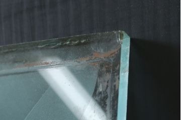 中古　建具　特大!!　職人手作り　草木・花と女性を描いた幻想的な特注品ガラスアート1枚(ガラス絵彫り、明り取り、明かり取り、窓ガラス)(製作費約400万円)(R-081284)