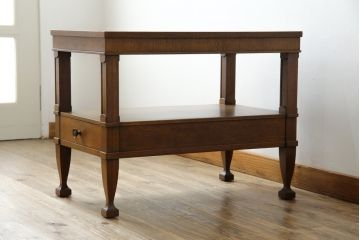 中古　DREXEL HERITAGE(ドレクセルヘリテイジ)　Triune(トライユン)　気品を感じるエレガントなサイドテーブル(電話台、飾り台、ナイトテーブル、コンソールテーブル)(R-081287)