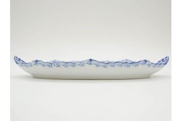 デンマーク　ROYAL COPENHAGEN(ロイヤルコペンハーゲン)　ブルーフルーテッド 　ハーフレース　美しいブルーの縁取りが魅力のボウル&ピックルディッシュセット(プレート、変形皿、中皿、洋食器、北欧)(R-081290)