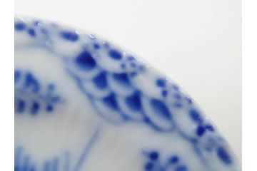 デンマーク　ROYAL COPENHAGEN(ロイヤルコペンハーゲン)　ブルーフルーテッド　プレイン　ハーフレース　フルレース　ブルーフラワー　食卓に華やぎを与えるミニプレート5枚セット(小皿、豆皿、フラワー、花、洋食器、北欧、共箱付き)(R-081291)