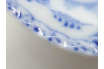 デンマーク　ROYAL COPENHAGEN(ロイヤルコペンハーゲン)　ブルーフルーテッド　プレイン　ハーフレース　フルレース　ブルーフラワー　食卓に華やぎを与えるミニプレート5枚セット(小皿、豆皿、フラワー、花、洋食器、北欧、共箱付き)(R-081291)