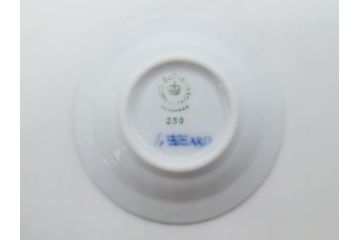 デンマーク　ROYAL COPENHAGEN(ロイヤルコペンハーゲン)　ブルーフルーテッド　プレイン　ハーフレース　フルレース　ブルーフラワー　食卓に華やぎを与えるミニプレート5枚セット(小皿、豆皿、フラワー、花、洋食器、北欧、共箱付き)(R-081291)