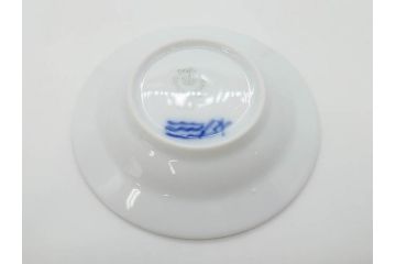 デンマーク　ROYAL COPENHAGEN(ロイヤルコペンハーゲン)　ブルーフルーテッド　プレイン　ハーフレース　フルレース　ブルーフラワー　食卓に華やぎを与えるミニプレート5枚セット(小皿、豆皿、フラワー、花、洋食器、北欧、共箱付き)(R-081291)