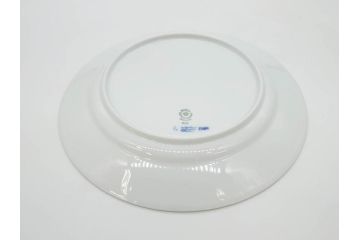 デンマーク　ROYAL COPENHAGEN(ロイヤルコペンハーゲン)　ブルーフルーテッド ハーフレース　約25cm　プレート3枚セット(大皿、洋食器、北欧)(R-081292)