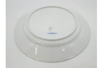 デンマーク　ROYAL COPENHAGEN(ロイヤルコペンハーゲン)　ブルーフルーテッド ハーフレース　約25cm　プレート3枚セット(大皿、洋食器、北欧)(R-081292)