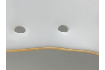 希少　デンマーク　ROYAL COPENHAGEN(ロイヤルコペンハーゲン)　バーガンディ　フルーテッド　フルレース　上品な雰囲気漂うシェルディッシュ(金彩、プレート、貝、中皿、変形皿、洋食器、北欧)(R-081293)