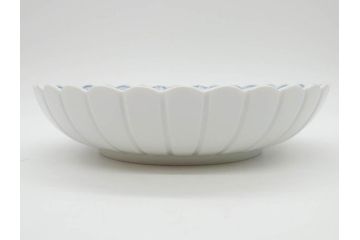 ドイツ　マイセン　Meissen　ブルーオニオン　美しい意匠が上品な雰囲気を高めるプレート&サラダボウルセット(サラダディッシュ、花形、花型、深皿、中皿、菊割り、洋食器)(R-081295)