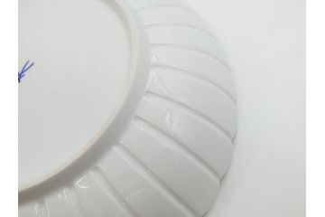 ドイツ　マイセン　Meissen　ブルーオニオン　美しい意匠が上品な雰囲気を高めるプレート&サラダボウルセット(サラダディッシュ、花形、花型、深皿、中皿、菊割り、洋食器)(R-081295)